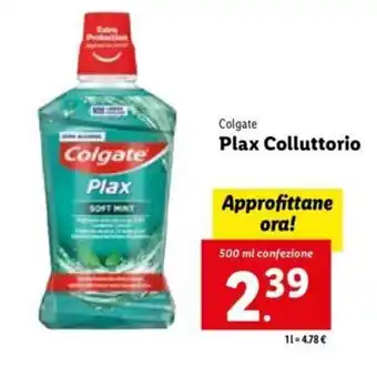 Lidl Colgate Plax Collutorio 500 ml offerta