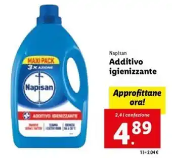 Lidl Napisan Additivo Igienizzante 2,4 L offerta