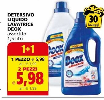 Il Gigante Detersivo liquido lavatrice deox offerta