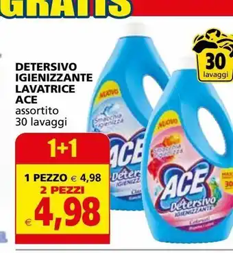Detersivo igienizzante lavatrice ace