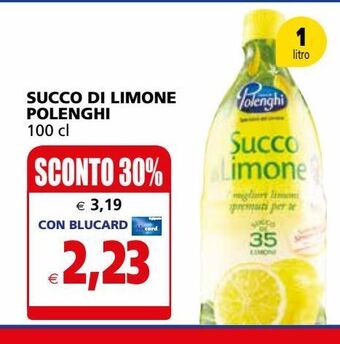 Il Gigante Succo di limone polenghi offerta