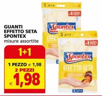 Guanti effetto seta spontex