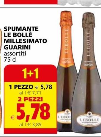 Spumante le bollè millesimato guarini