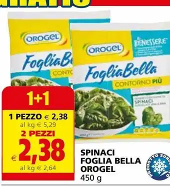 Il Gigante Spinaci foglia bella orogel offerta