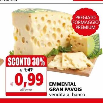Il Gigante Emmental gran pavois offerta