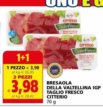 Il Gigante Bresaola della valtellina igp taglio fresco citterio offerta