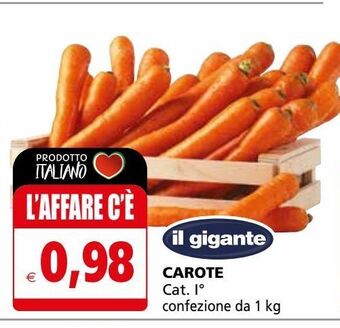 Il Gigante Carote offerta