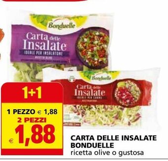 Il Gigante Carta delle insalate bonduelle offerta