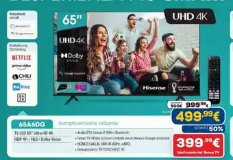 Tv led 65" ultra hd 4k