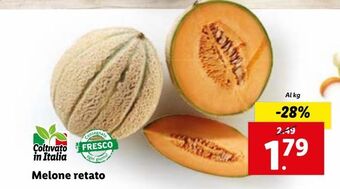 Lidl Melone retato al kg offerta