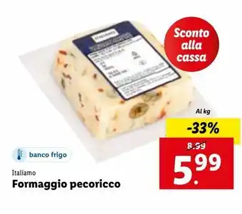Lidl Formaggio pecoricco italiamo al kg offerta
