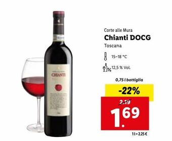 Lidl Corte alle mura chianti docg toscana 0.75 l offerta