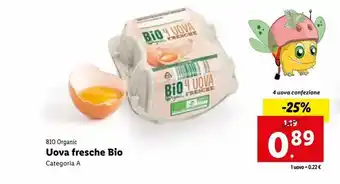 Lidl Bio organic uova fresche bio categoaria a offerta