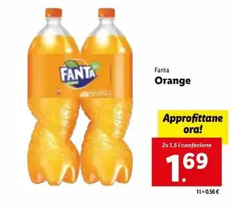 Lidl Fanta orange 2x1.5l offerta