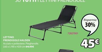 Lettino prendisole halden