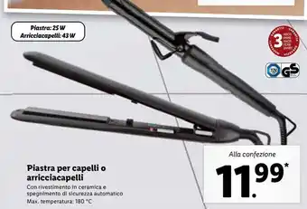 Piastra capelli o arriciacapelli