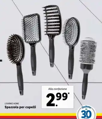 Lidl Spazzola per capelli livarno home offerta