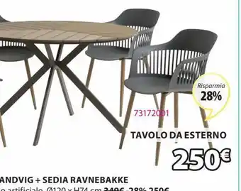 JYSK Tavolo da esterno sandvig offerta
