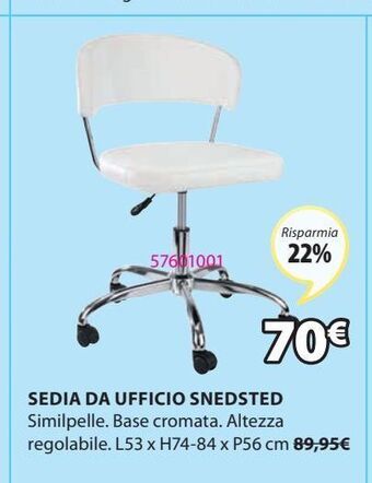 JYSK Sedia da ufficio snedsted offerta