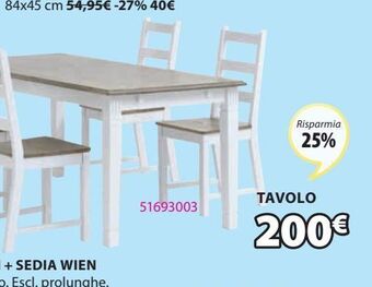 JYSK Tavolo da pranzo wien offerta