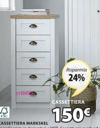 JYSK Cassettiera markskel offerta