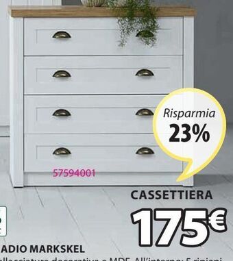 JYSK Cassettiera markskel offerta