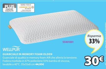 JYSK Guanciale in memory foam olden offerta