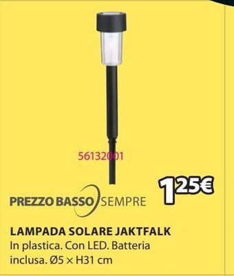 JYSK Lampada solare jaktfalk offerta