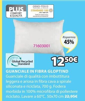 JYSK Guanciale in fibra gloptind offerta