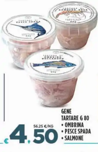 Deco Superfreddo Gene tartare g80 ombrina / pesce spada / salmone offerta