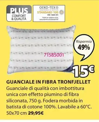 JYSK Cuscino in fibra tronfjellet offerta