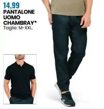 Eurospin Pantalone Uomo Chambray offerta
