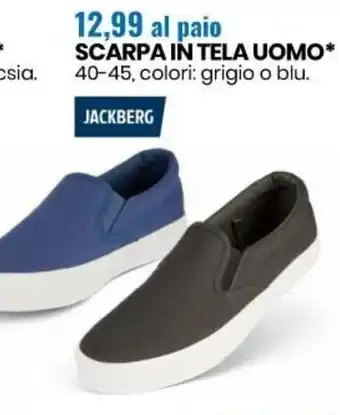 Eurospin Scarpa in Tela Uomo offerta