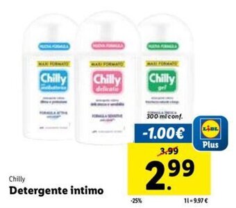 Lidl Chilly Detergente intimo 300 ml offerta