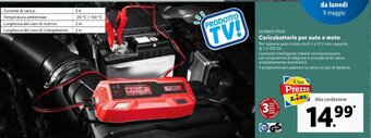 Lidl Ultimate Speed Caricabatterie per auto e moto offerta