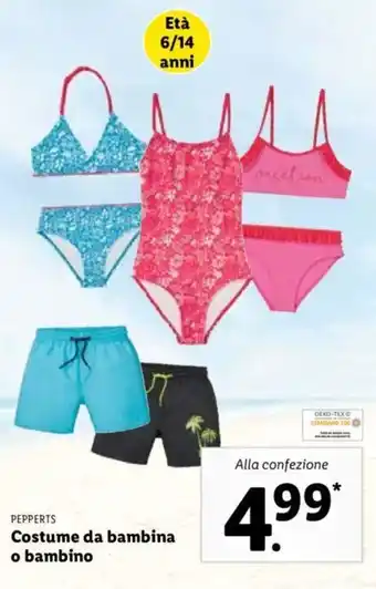 Lidl Pepperts Costume da bambina o bambino offerta