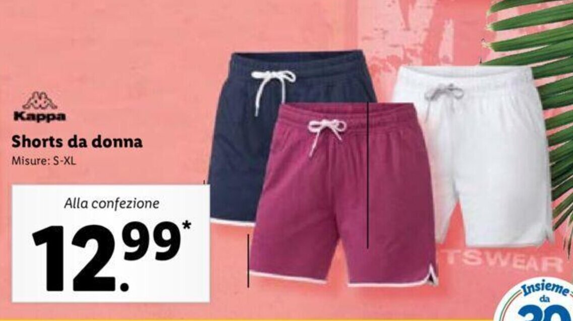 Kappa Shorts da donna S-XL offerta di Lidl