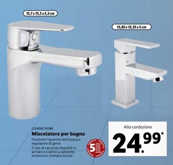 Lidl Livarno Home Miscelatore per bagno offerta
