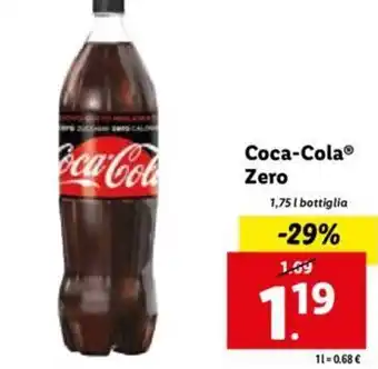 Lidl Coca-Cola Zero 1,75 L offerta