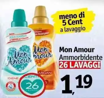 Famila Superstore Mon Amour Ammorbidente 26 lavaggi offerta