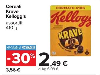 Carrefour Kellogg's Cereali Krave 410 g offerta