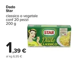 Carrefour Star Dado 20 pezzi 200 g offerta