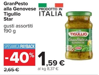 Carrefour Star Tigullio GranPesto alla Genovese 190 g offerta
