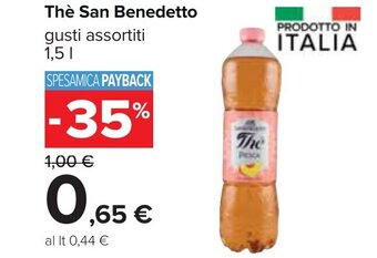 Carrefour San Benedetto Thè 1,5 l offerta