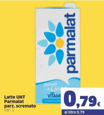 Sigma Parmalat Latte UHT parz. scremato litri 1 offerta