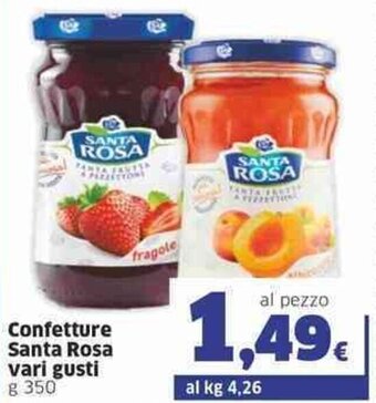 Sigma Santa Rosa Confetture vari gusti g 350 offerta
