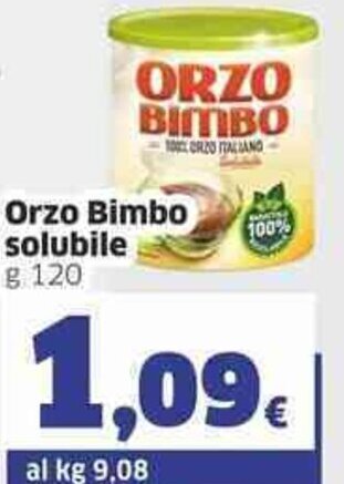 Sigma Orzo Bimbo solubile g 120 offerta