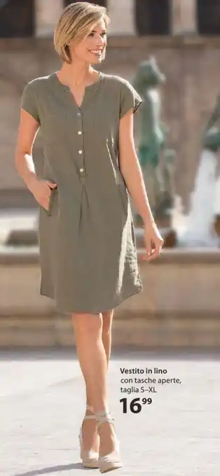 Vestito in lino taglia S-XL