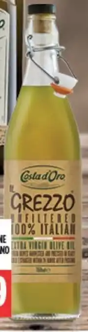 Costa D'Oro Olio Extra Vergine Grezzo 100% Italiano 75 cl