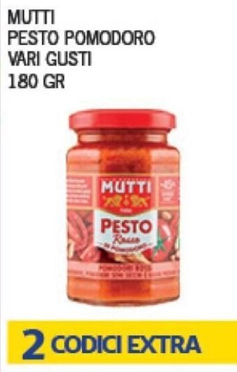 Euroesse Mutti Pesto Pomodoro vari gusti 180 gr offerta